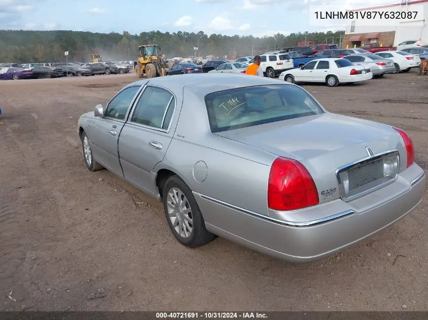 2007 Lincoln Town Car Signature VIN: 1LNHM81V87Y632087 Lot: 40721691