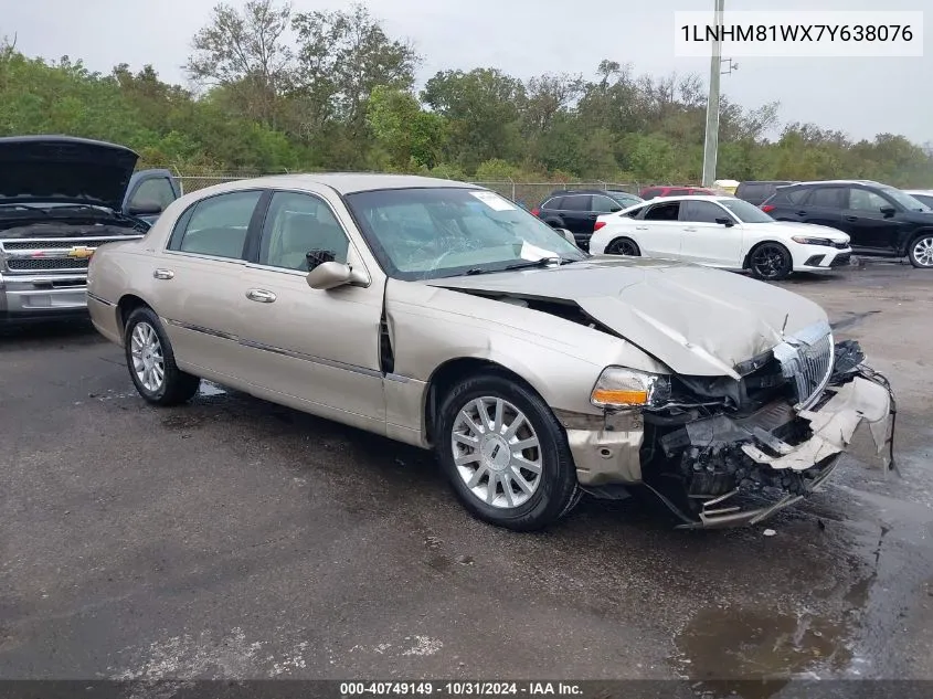 2007 Lincoln Town Car Signature VIN: 1LNHM81WX7Y638076 Lot: 40749149