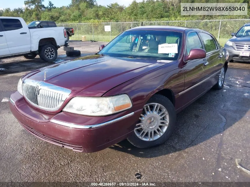 2LNHM82W98X653040 2008 Lincoln Town Car Signature Limited