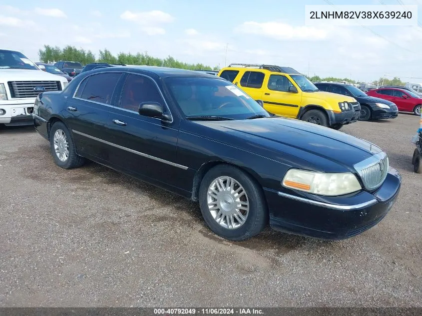 2008 Lincoln Town Car Signature Limited VIN: 2LNHM82V38X639240 Lot: 40792049