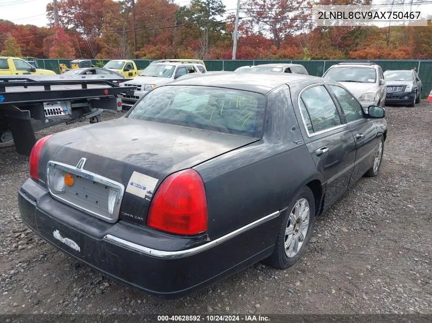 2010 Lincoln Town Car Signature Limited VIN: 2LNBL8CV9AX750467 Lot: 40628592