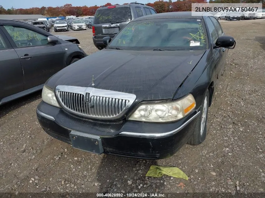 2LNBL8CV9AX750467 2010 Lincoln Town Car Signature Limited