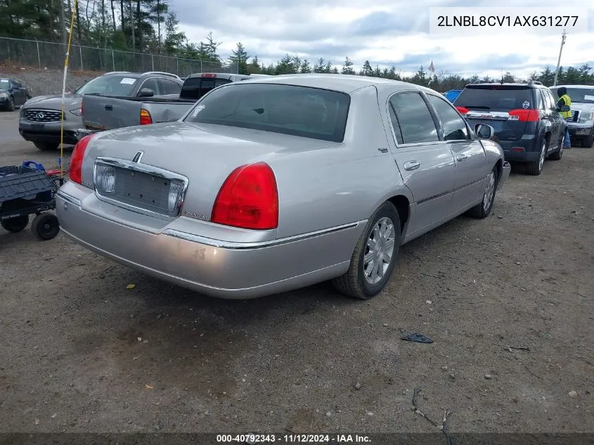 2010 Lincoln Town Car Signature Limited VIN: 2LNBL8CV1AX631277 Lot: 40792343