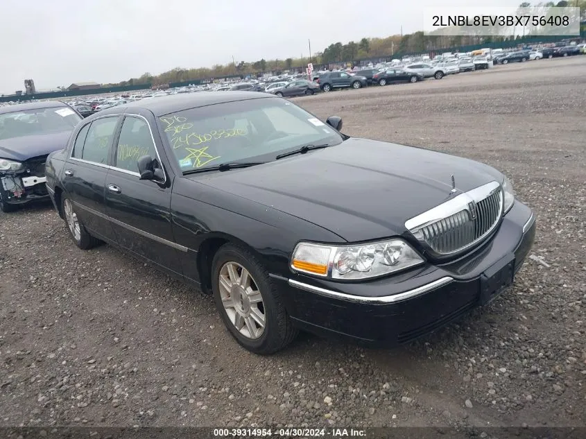 2LNBL8EV3BX756408 2011 Lincoln Town Car Executive L