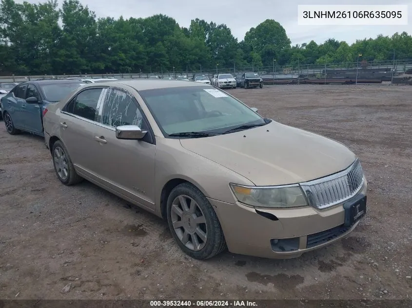 2006 Lincoln Zephyr VIN: 3LNHM26106R635095 Lot: 39532440