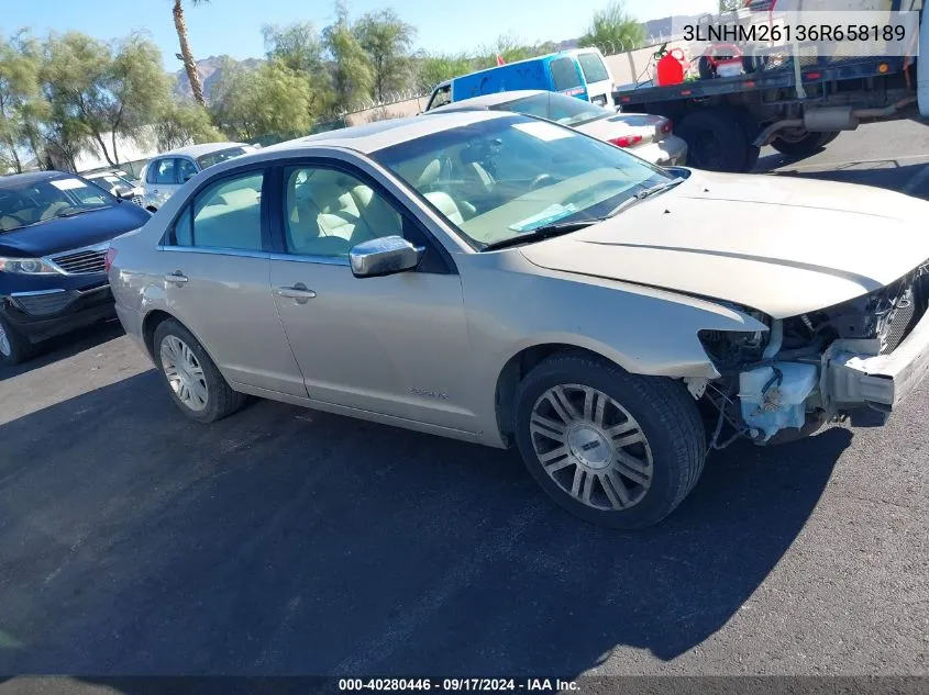 2006 Lincoln Zephyr VIN: 3LNHM26136R658189 Lot: 40280446