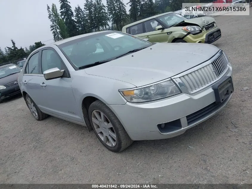 3LNHM261X6R615386 2006 Lincoln Zephyr