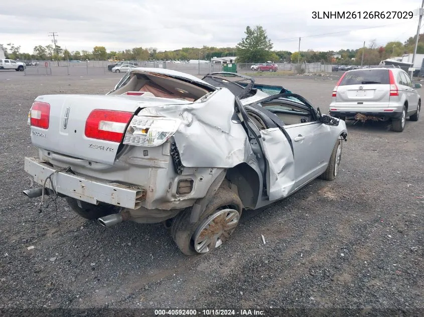 2006 Lincoln Zephyr VIN: 3LNHM26126R627029 Lot: 40592400