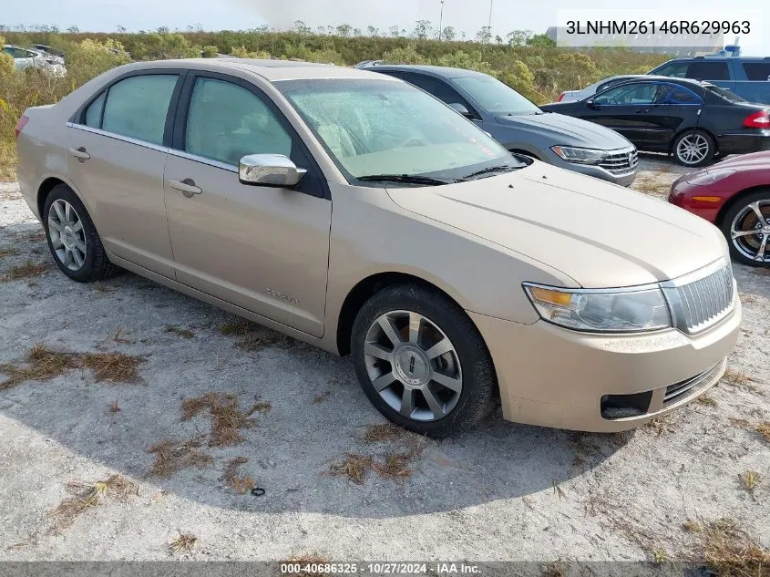 2006 Lincoln Zephyr VIN: 3LNHM26146R629963 Lot: 40686325