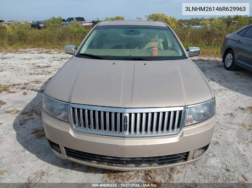 2006 Lincoln Zephyr VIN: 3LNHM26146R629963 Lot: 40686325