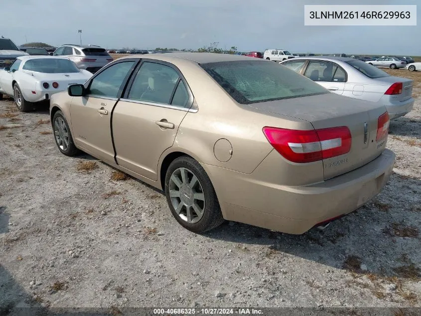 2006 Lincoln Zephyr VIN: 3LNHM26146R629963 Lot: 40686325