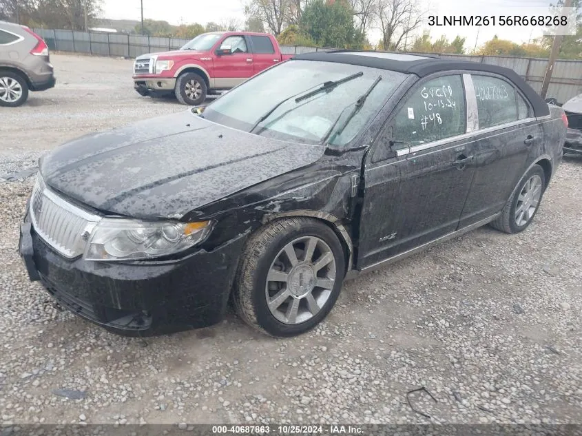 2006 Lincoln Zephyr VIN: 3LNHM26156R668268 Lot: 40687863