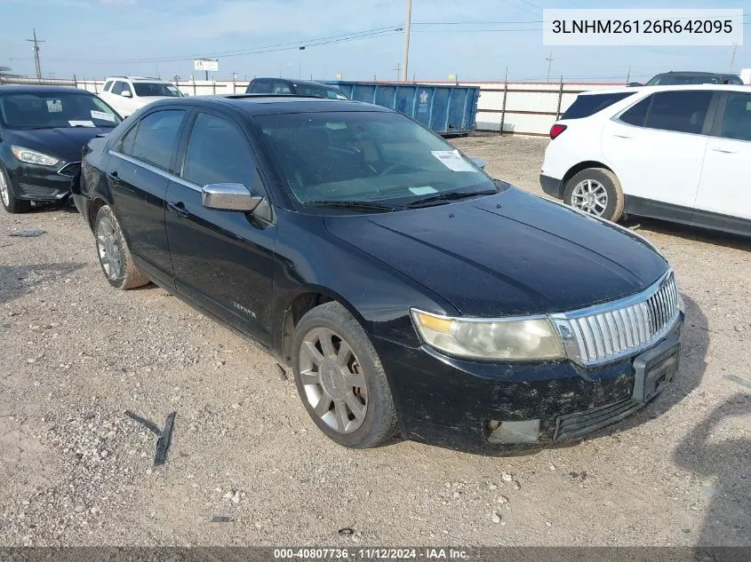 2006 Lincoln Zephyr VIN: 3LNHM26126R642095 Lot: 40807736