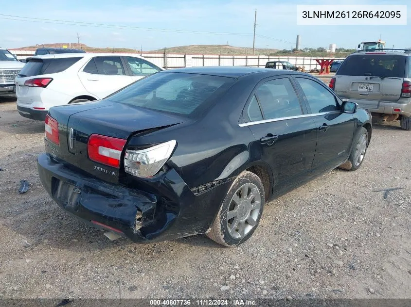 2006 Lincoln Zephyr VIN: 3LNHM26126R642095 Lot: 40807736