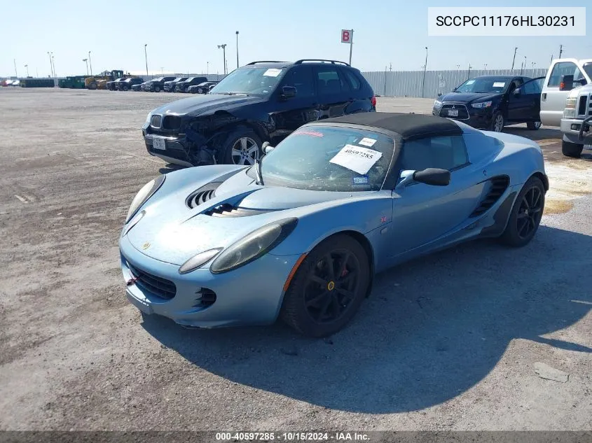 2006 Lotus Elise VIN: SCCPC11176HL30231 Lot: 40597285