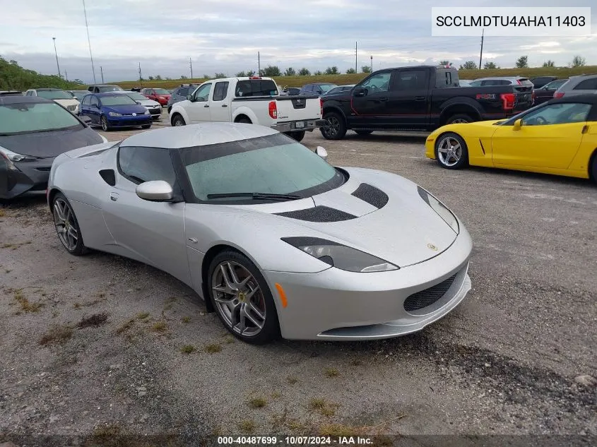 SCCLMDTU4AHA11403 2010 Lotus Evora