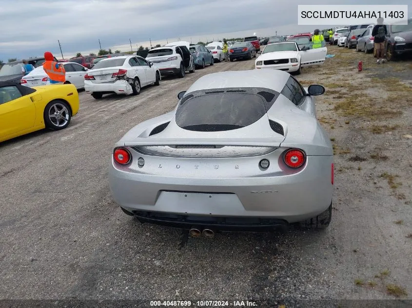 SCCLMDTU4AHA11403 2010 Lotus Evora