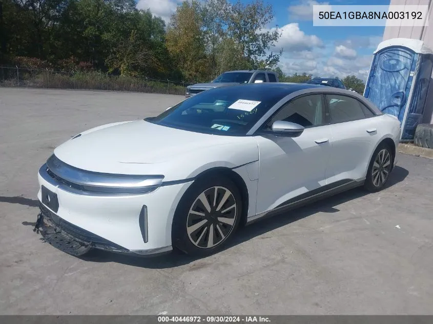 50EA1GBA8NA003192 2022 Lucid Air Grand Touring