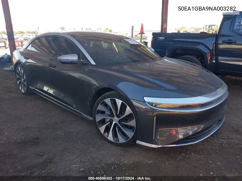 2022 Lucid Air Grand Touring VIN: 50EA1GBA9NA003282 Lot: 40598302