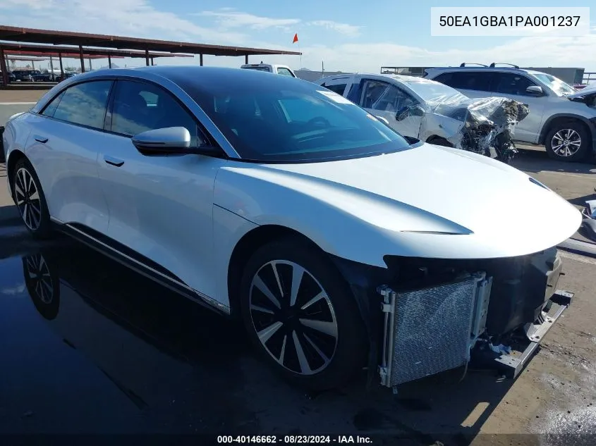 2023 Lucid Air Grand Touring VIN: 50EA1GBA1PA001237 Lot: 40146662