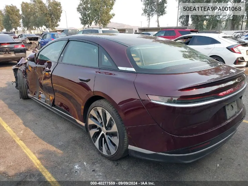 2023 Lucid Air Touring VIN: 50EA1TEA9PA001068 Lot: 40277559