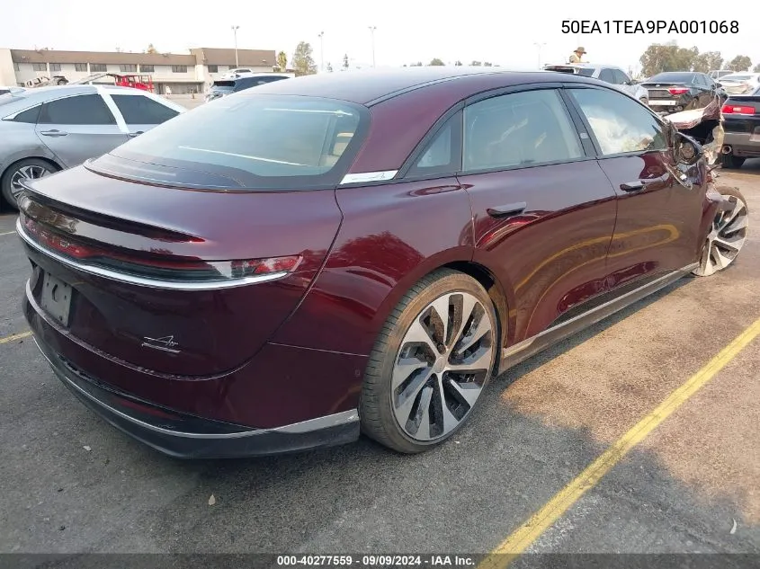 2023 Lucid Air Touring VIN: 50EA1TEA9PA001068 Lot: 40277559