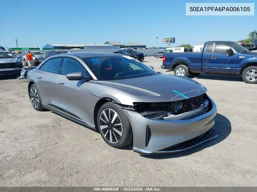 2023 Lucid Air Pure VIN: 50EA1PFA6PA006105 Lot: 40548245