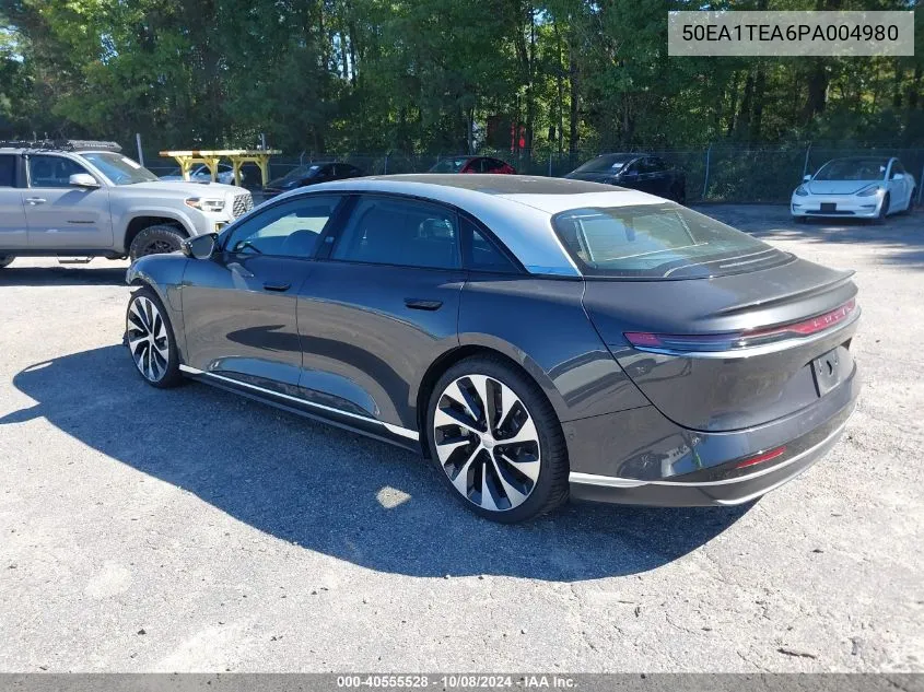 2023 Lucid Air Touring VIN: 50EA1TEA6PA004980 Lot: 40555528