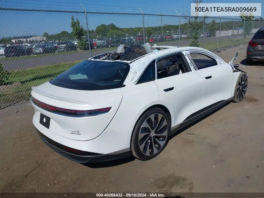 2024 Lucid Air Touring VIN: 50EA1TEA5RA009669 Lot: 40266432