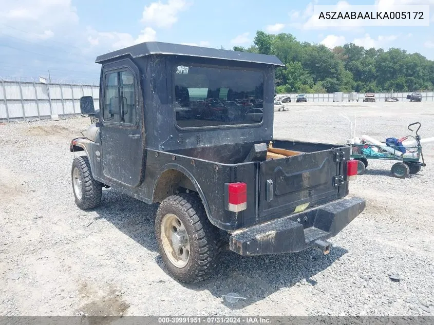 A5ZAABAALKA005172 2019 Mahindra Roxor