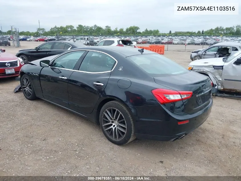 2014 Maserati Ghibli VIN: ZAM57XSA4E1103516 Lot: 39679351