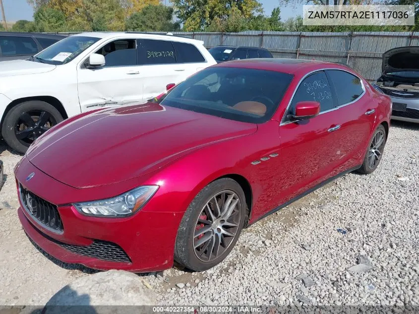 2014 Maserati Ghibli S Q4 VIN: ZAM57RTA2E1117036 Lot: 40227354