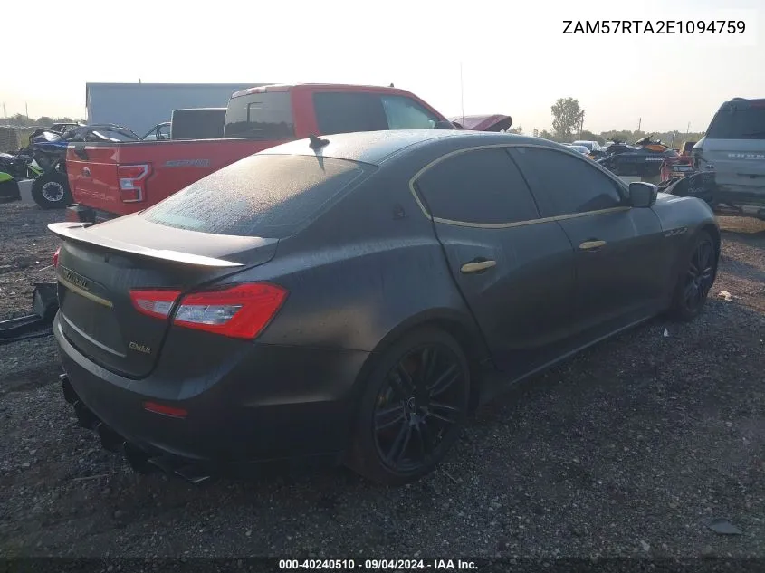 ZAM57RTA2E1094759 2014 Maserati Ghibli S/Q4