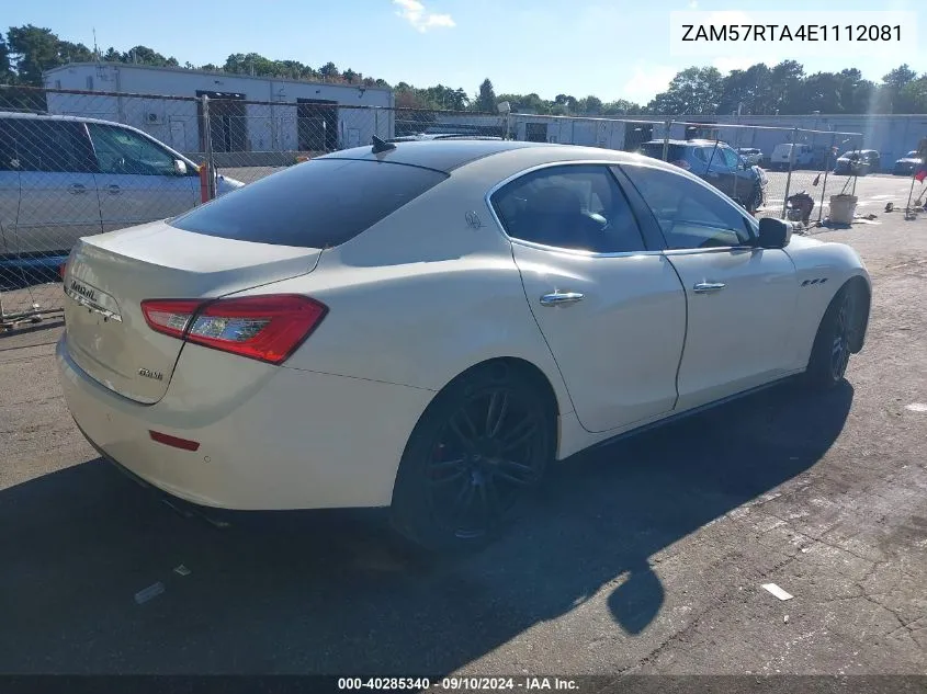 ZAM57RTA4E1112081 2014 Maserati Ghibli S Q4