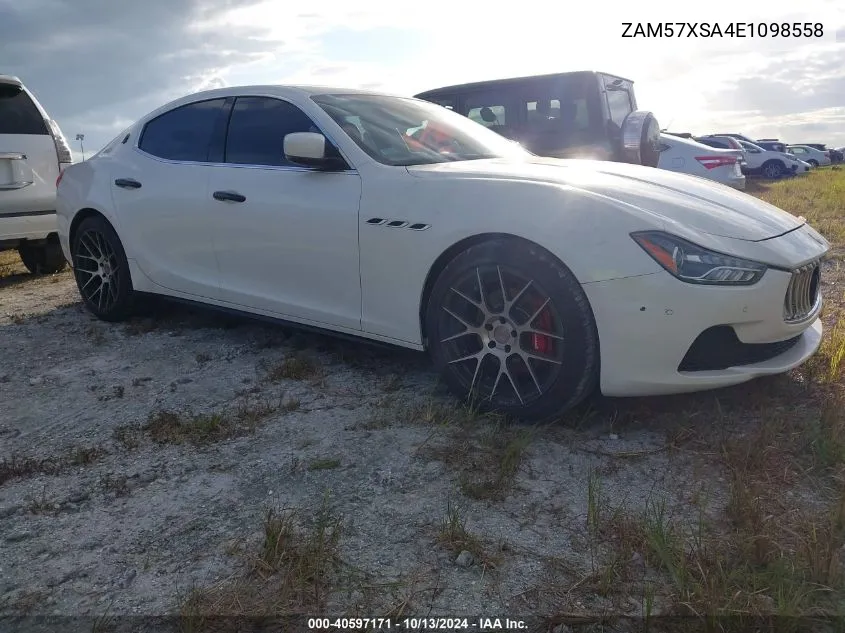 ZAM57XSA4E1098558 2014 Maserati Ghibli