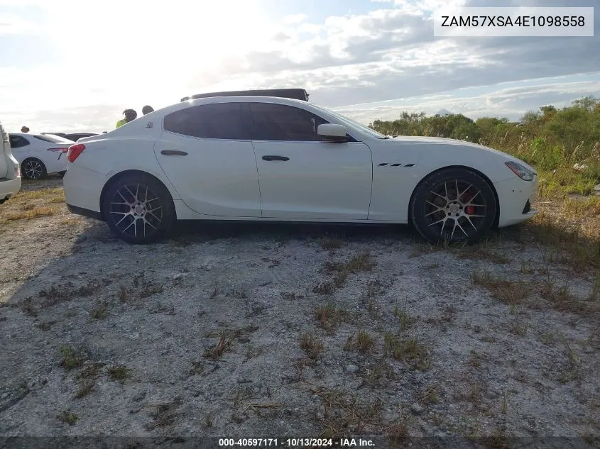 ZAM57XSA4E1098558 2014 Maserati Ghibli