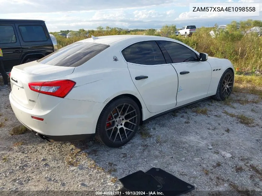 ZAM57XSA4E1098558 2014 Maserati Ghibli