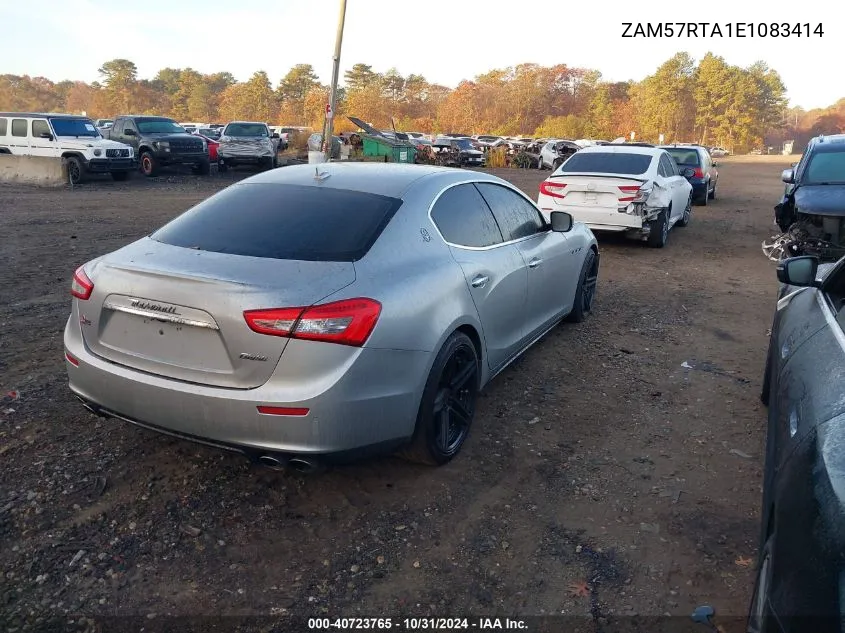 2014 Maserati Ghibli S Q4 VIN: ZAM57RTA1E1083414 Lot: 40723765