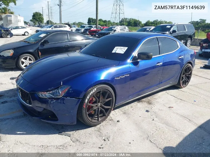 ZAM57RTA3F1149639 2015 Maserati Ghibli S Q4