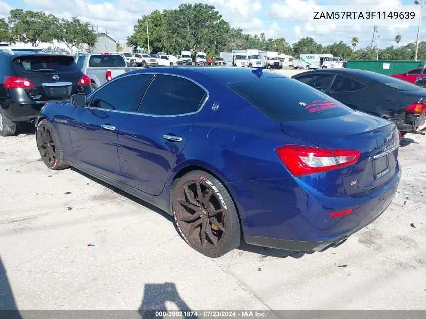 ZAM57RTA3F1149639 2015 Maserati Ghibli S Q4