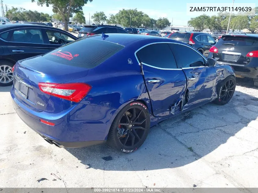 ZAM57RTA3F1149639 2015 Maserati Ghibli S Q4