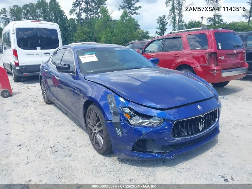 ZAM57XSA4F1143516 2015 Maserati Ghibli