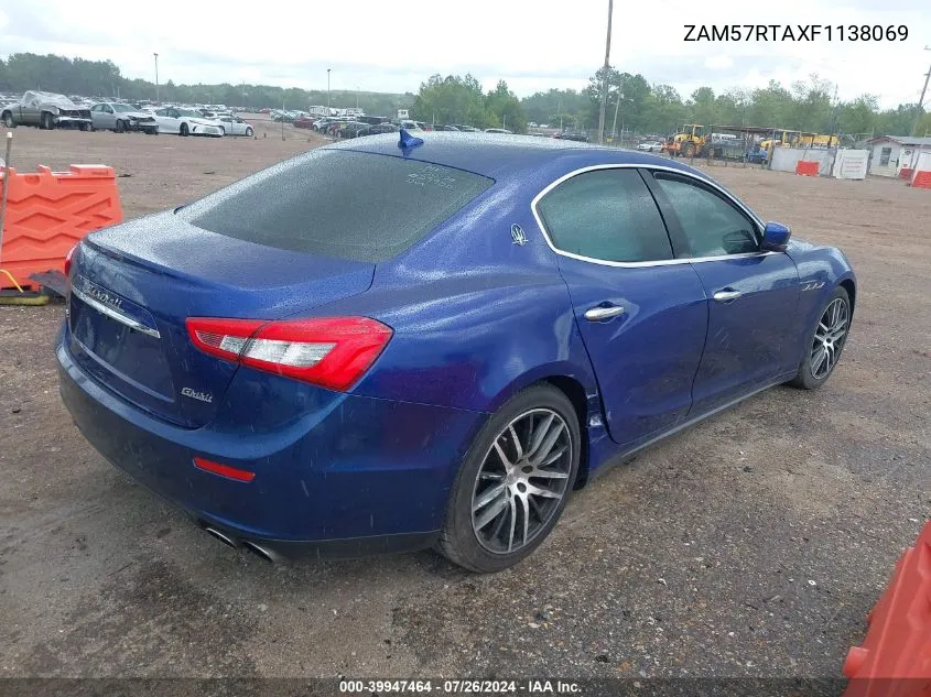 ZAM57RTAXF1138069 2015 Maserati Ghibli S Q4