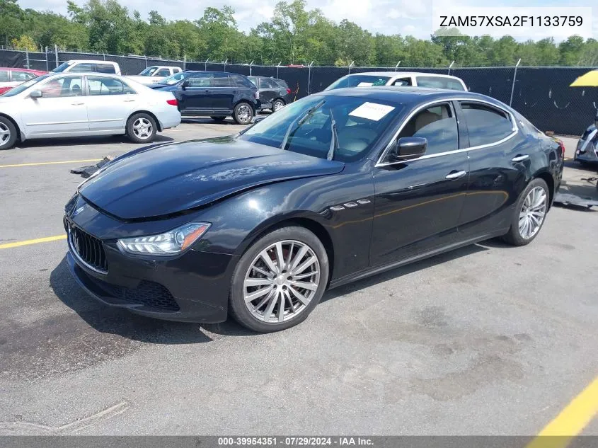 ZAM57XSA2F1133759 2015 Maserati Ghibli