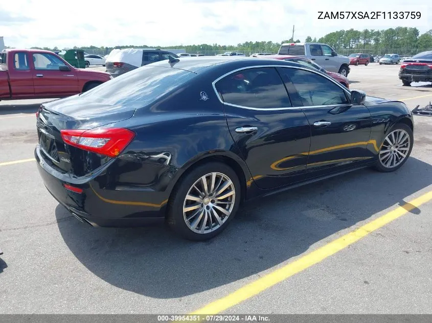 ZAM57XSA2F1133759 2015 Maserati Ghibli