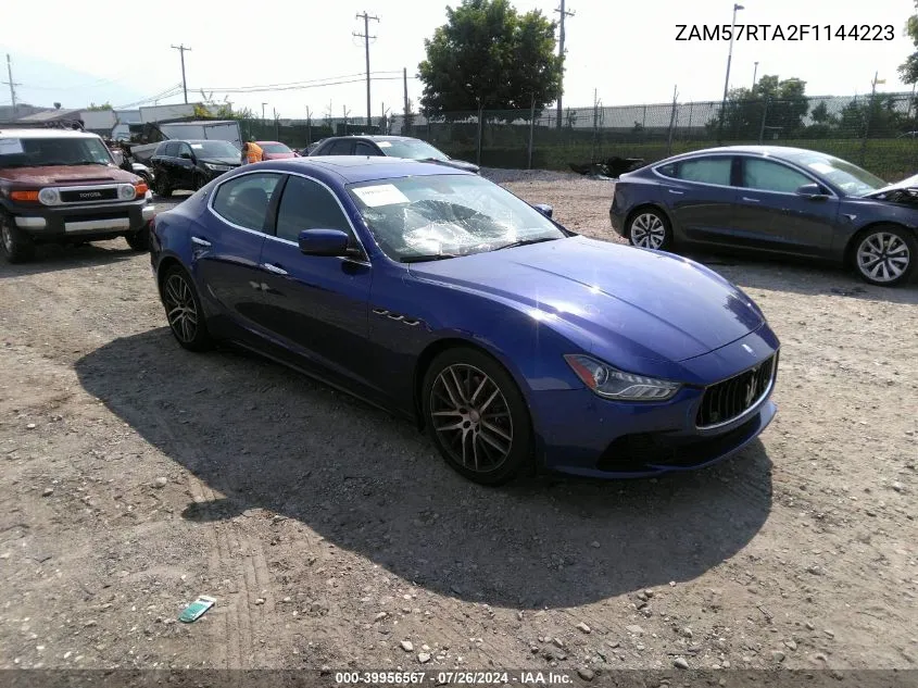 ZAM57RTA2F1144223 2015 Maserati Ghibli S/Q4