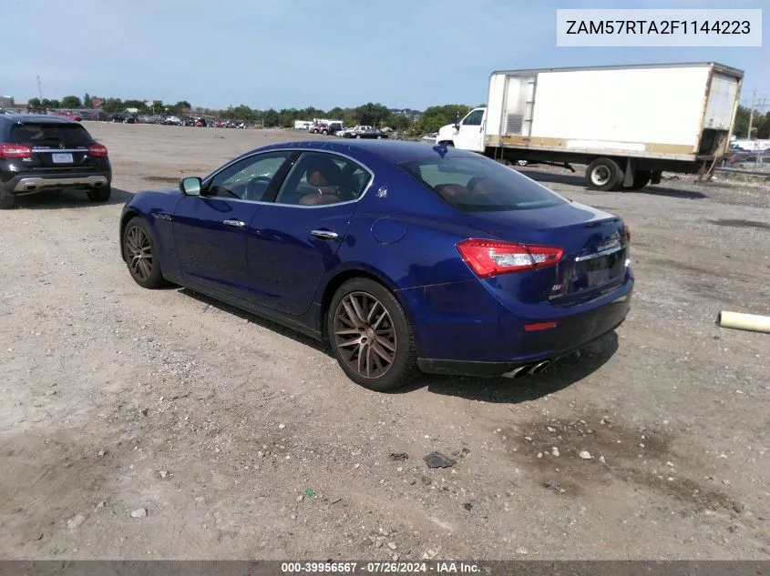 ZAM57RTA2F1144223 2015 Maserati Ghibli S/Q4