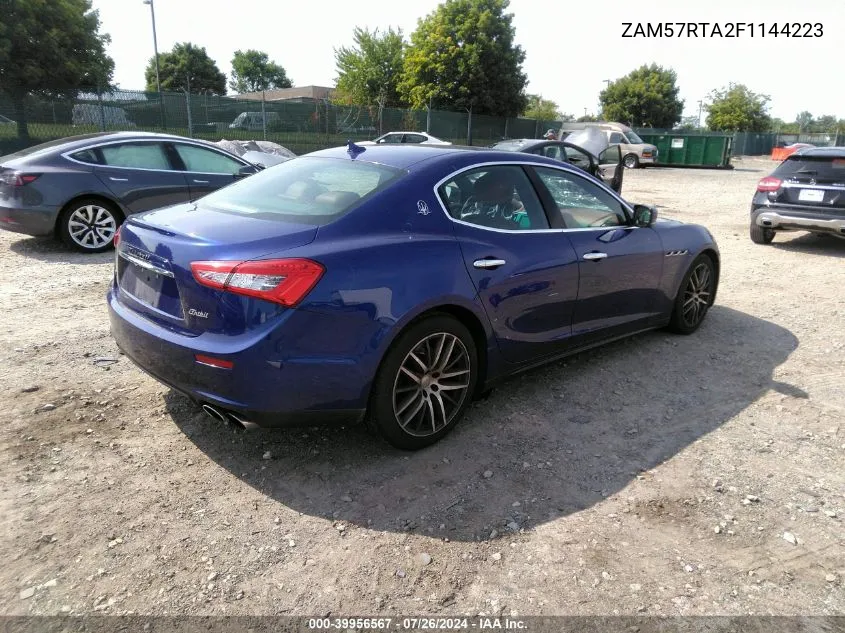 ZAM57RTA2F1144223 2015 Maserati Ghibli S/Q4