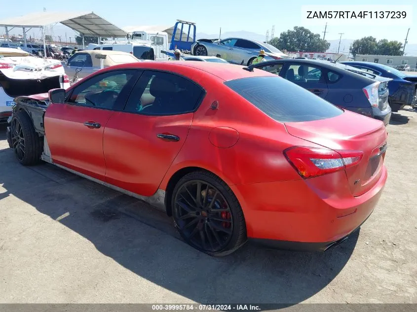 ZAM57RTA4F1137239 2015 Maserati Ghibli S Q4