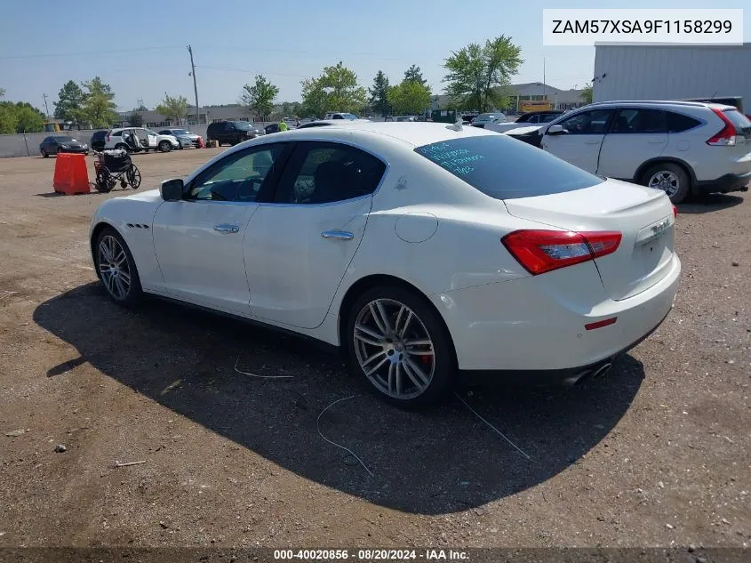 ZAM57XSA9F1158299 2015 Maserati Ghibli